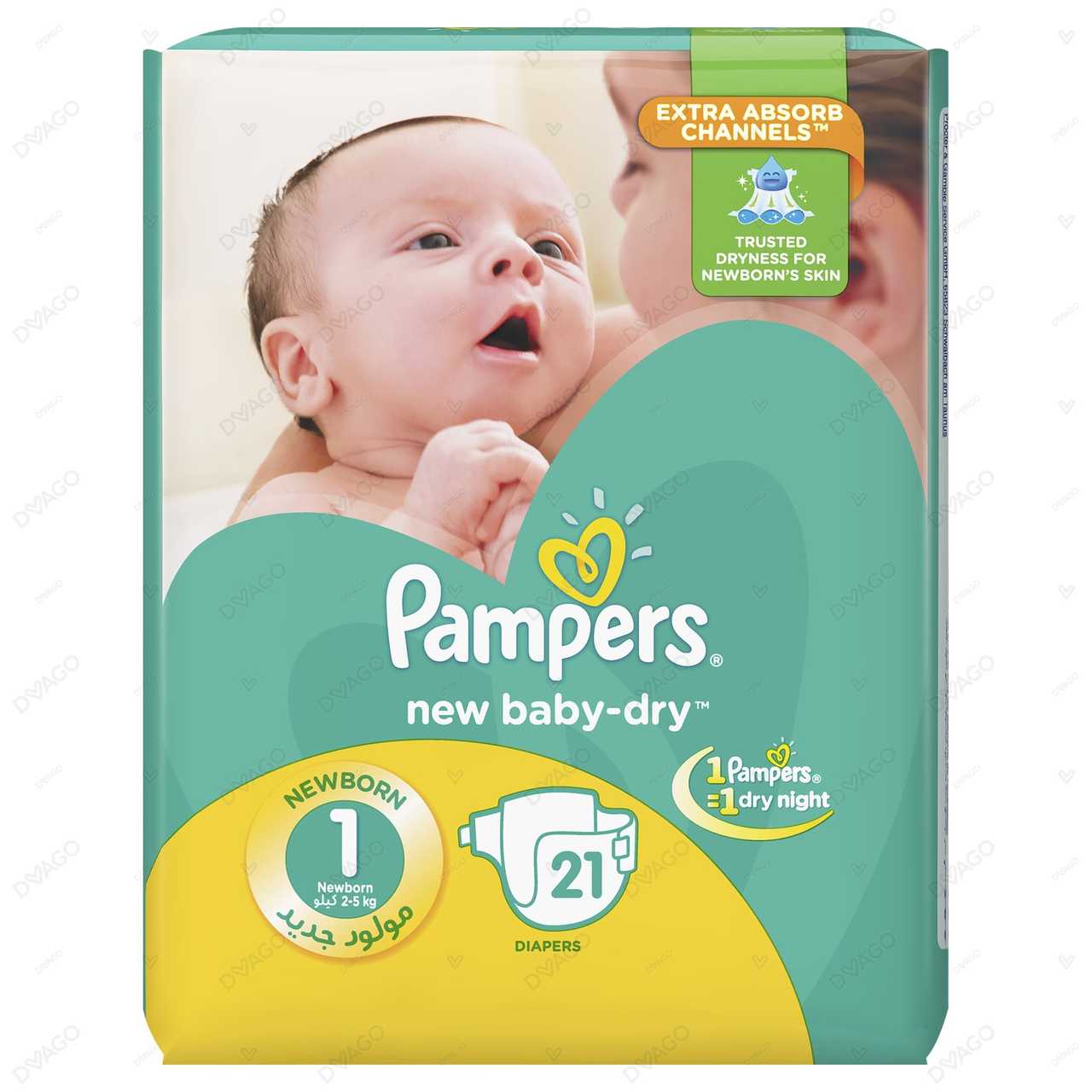 Pampers Baby Dry Diapers New Born 21 Count Buy Online at DVAGO®