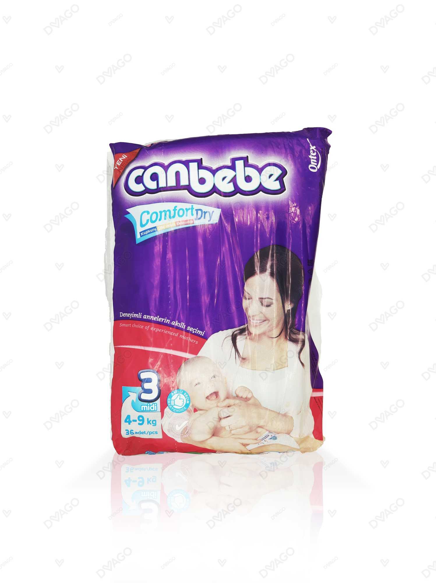 canbebe baby diapers midi size 3 36pcs Product Image