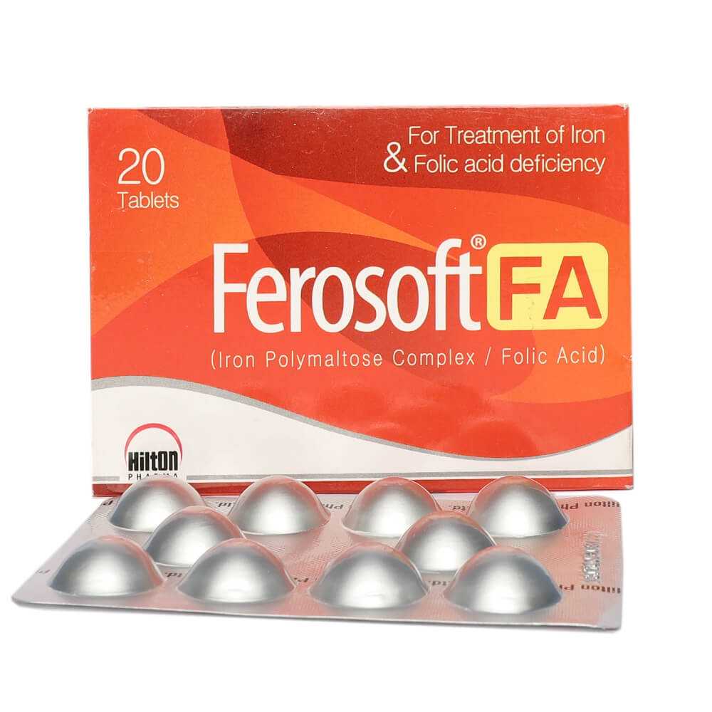 ferosoft tablets 100mg (1 strip = 10 tablets) Product Image