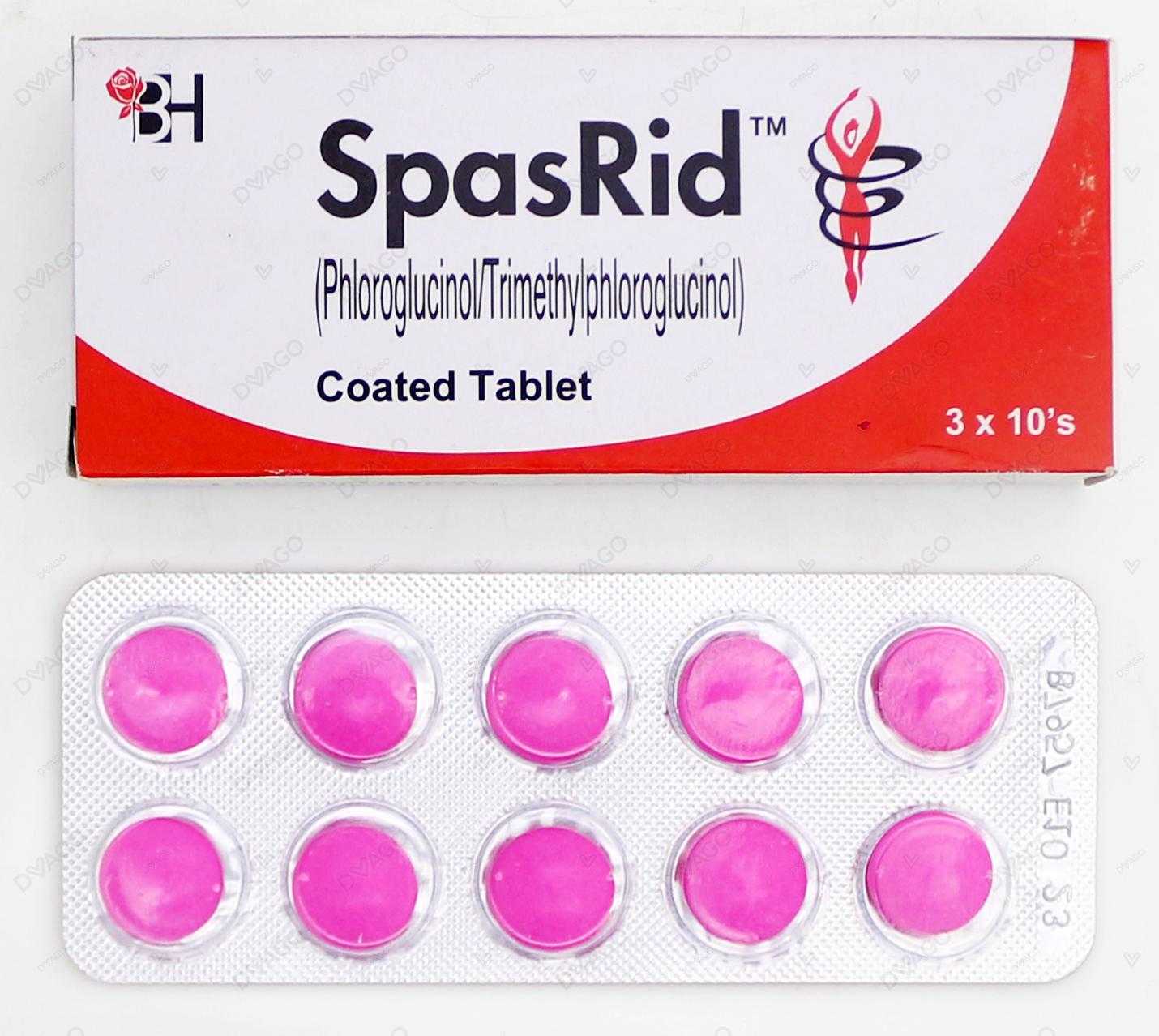 spasrid tablets (1 box = 3 strips) (1 strip = 10 tablets) Product Image