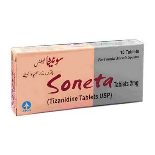 soneta tablets 2mg (1 box = 1 strip)(1 strip = 10 tablets) Product Image