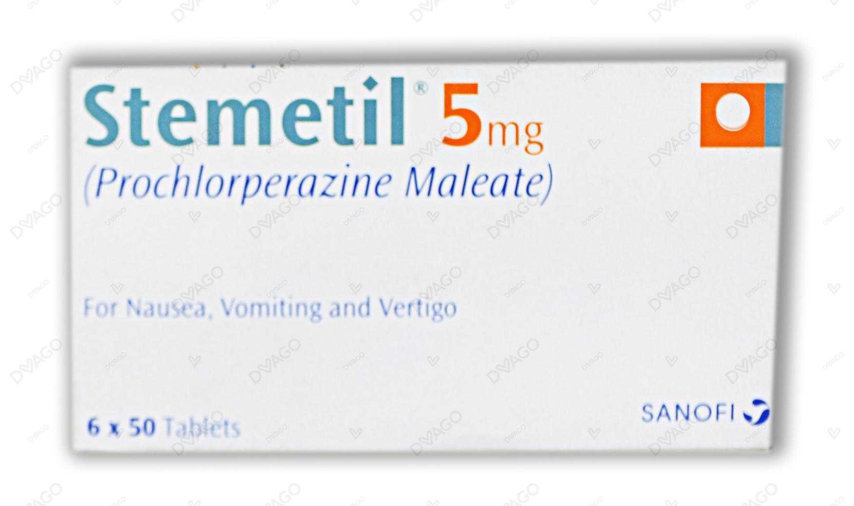 stemetil tablets 5mg (1 strip = 50 tablets) (1 box = 6 strips) Product Image