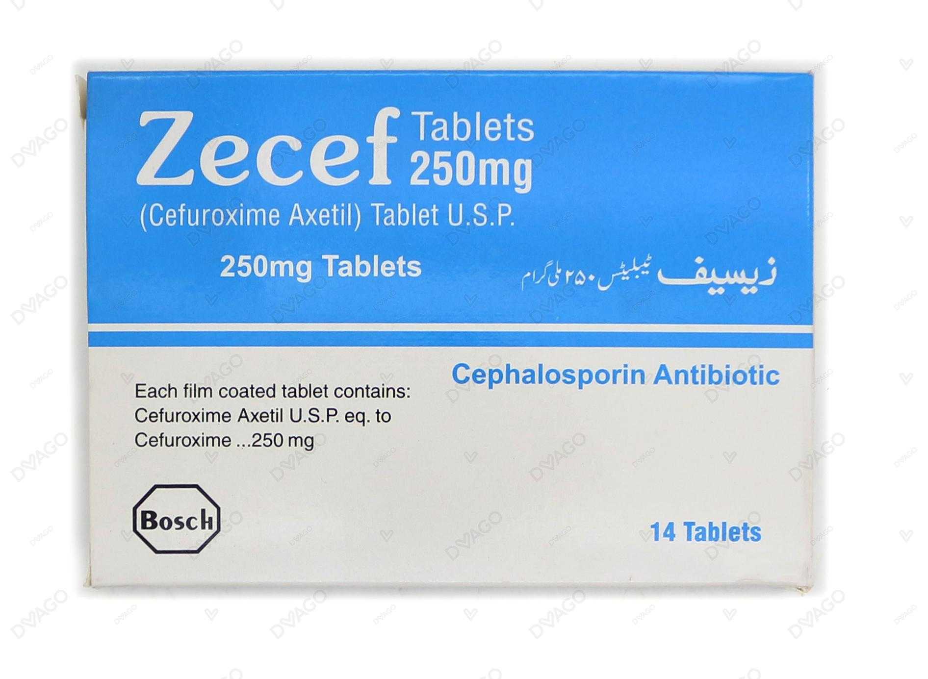 zecef  250 mg 14 tablets Product Image