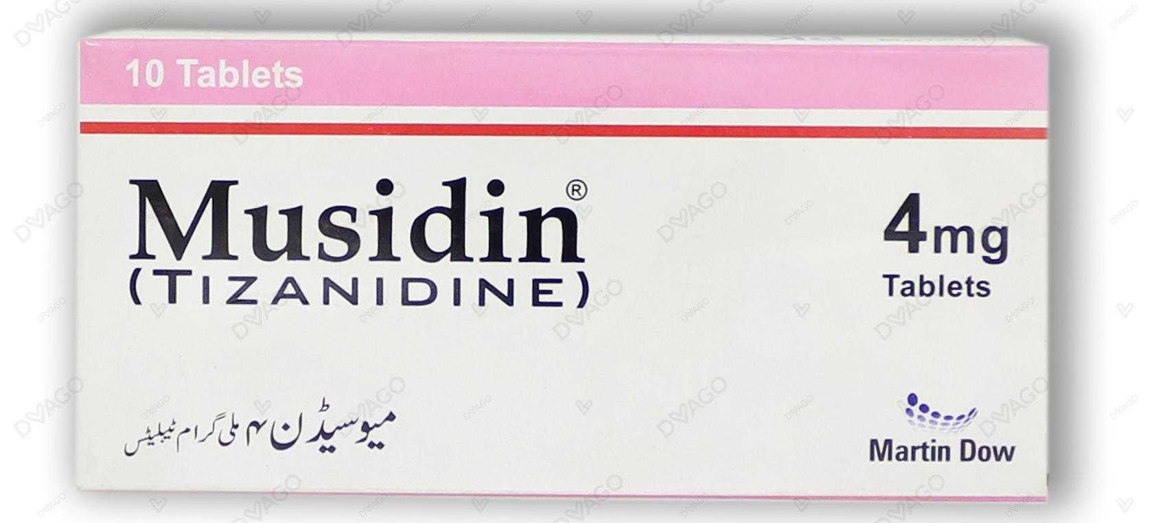 musidin tablets 4mg (1 box = 1 strip)(1 strip = 10 tablets) Product Image
