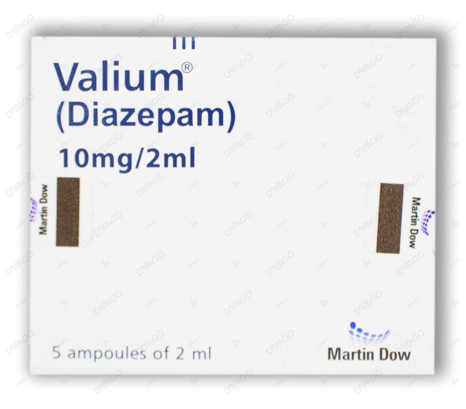 valium injection 10mg/2ml (1 box = 5 injection) Product Image