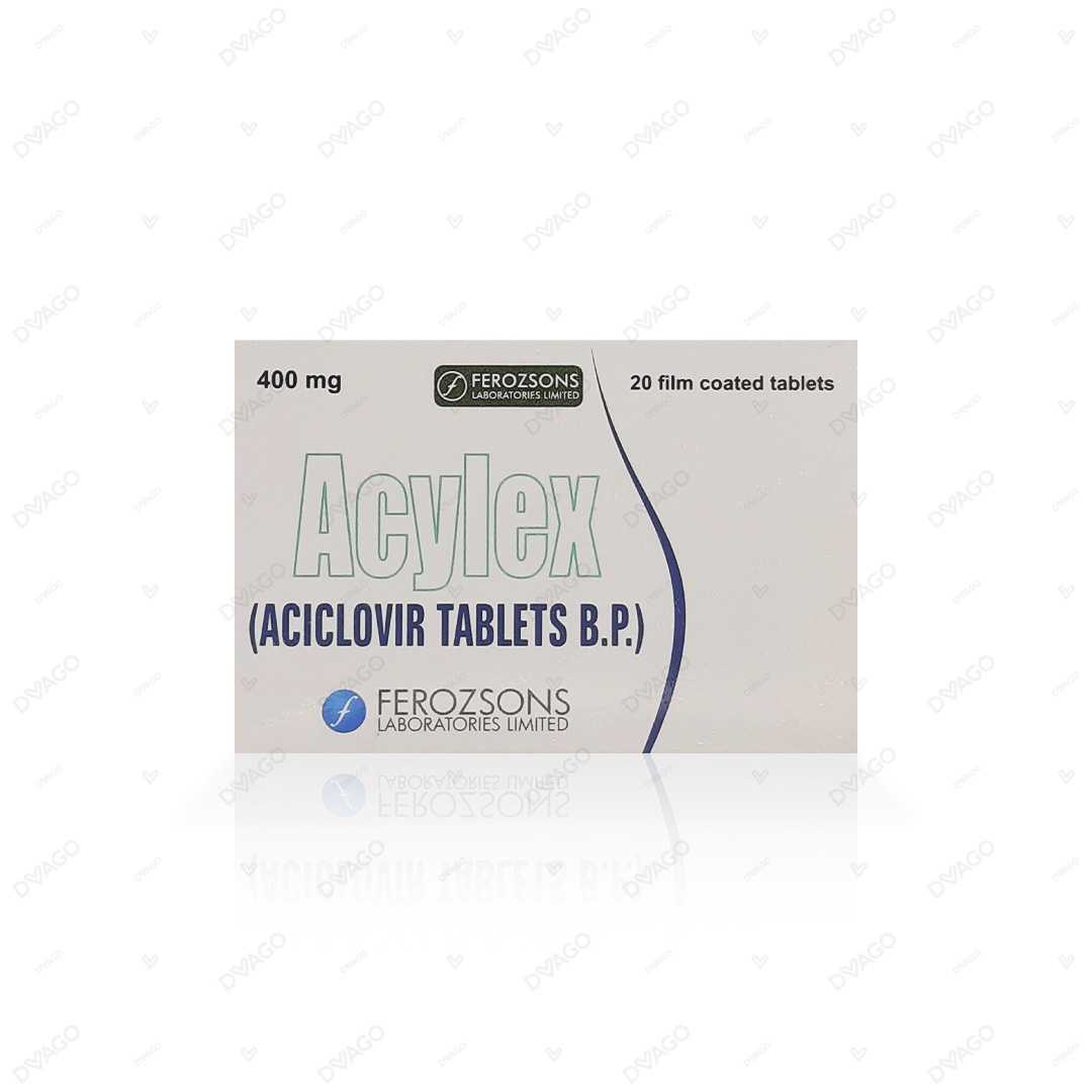 acylex tablets 400mg (1 strip = 10 tablets) Product Image