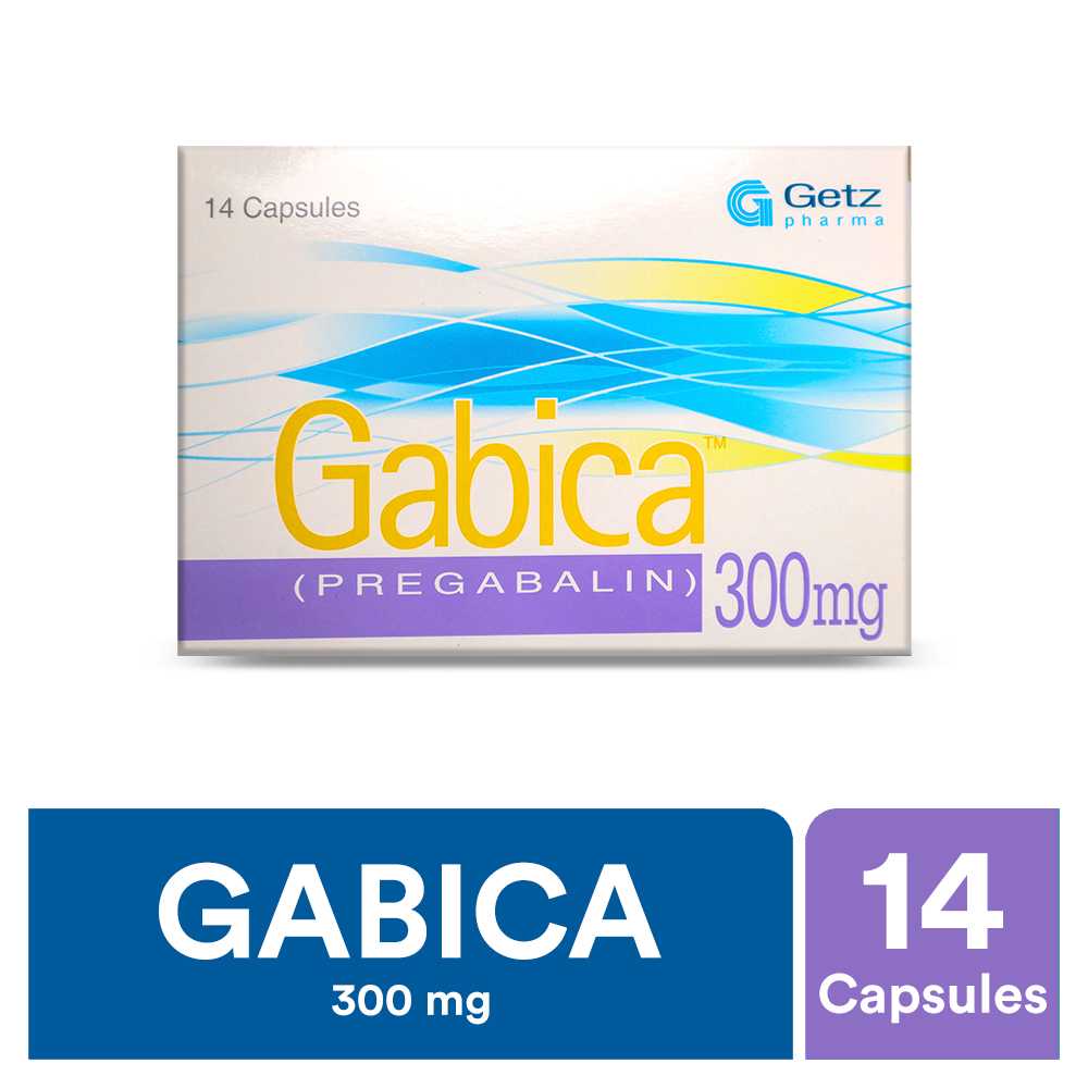 gabica capsules 300mg (1 strip = 7 capsules) Product Image