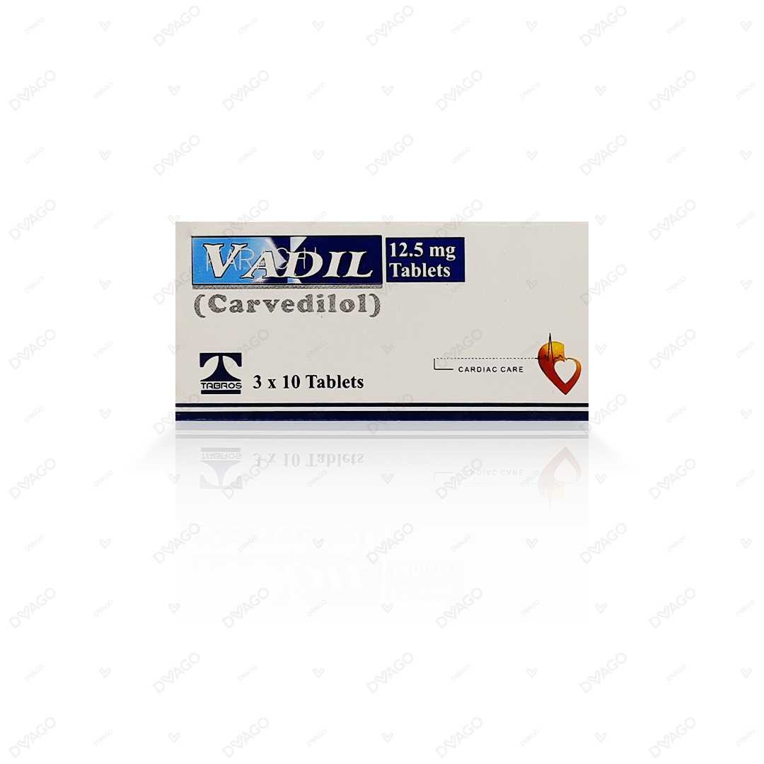 vadil tablets 12.5mg (1 strip = 10 tablets) Product Image