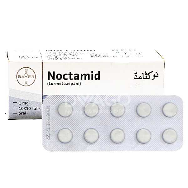 noctamid tablets 1mg (1 strip = 10 tablets) Product Image