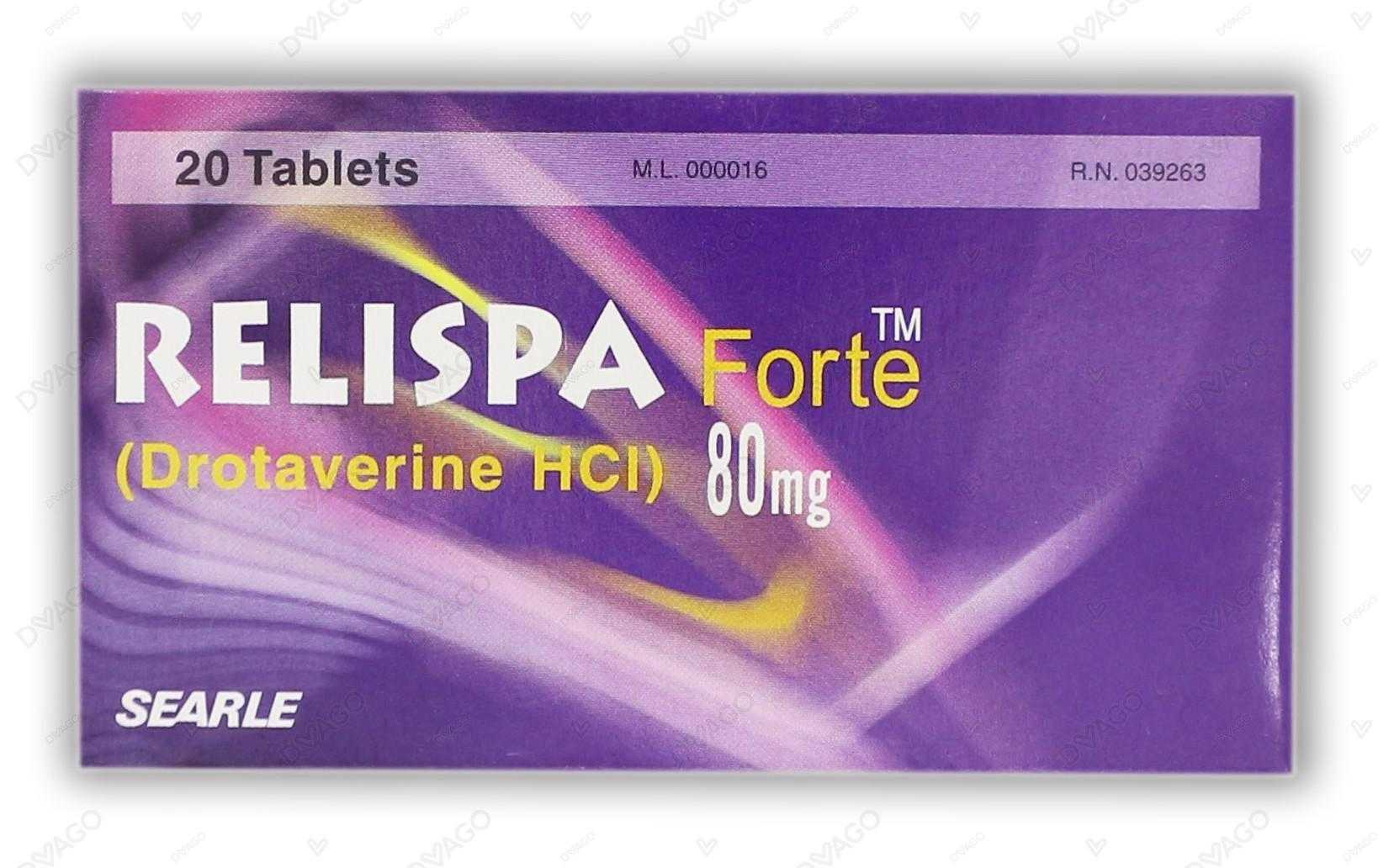 relispa forte tablets 80mg (1 strip = 10 tablets) Product Image