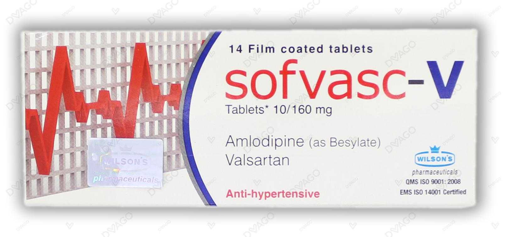 sofvasc-v tablets 10/160mg (1 box = 1 strip)(1 strip = 14 tablets) Product Image