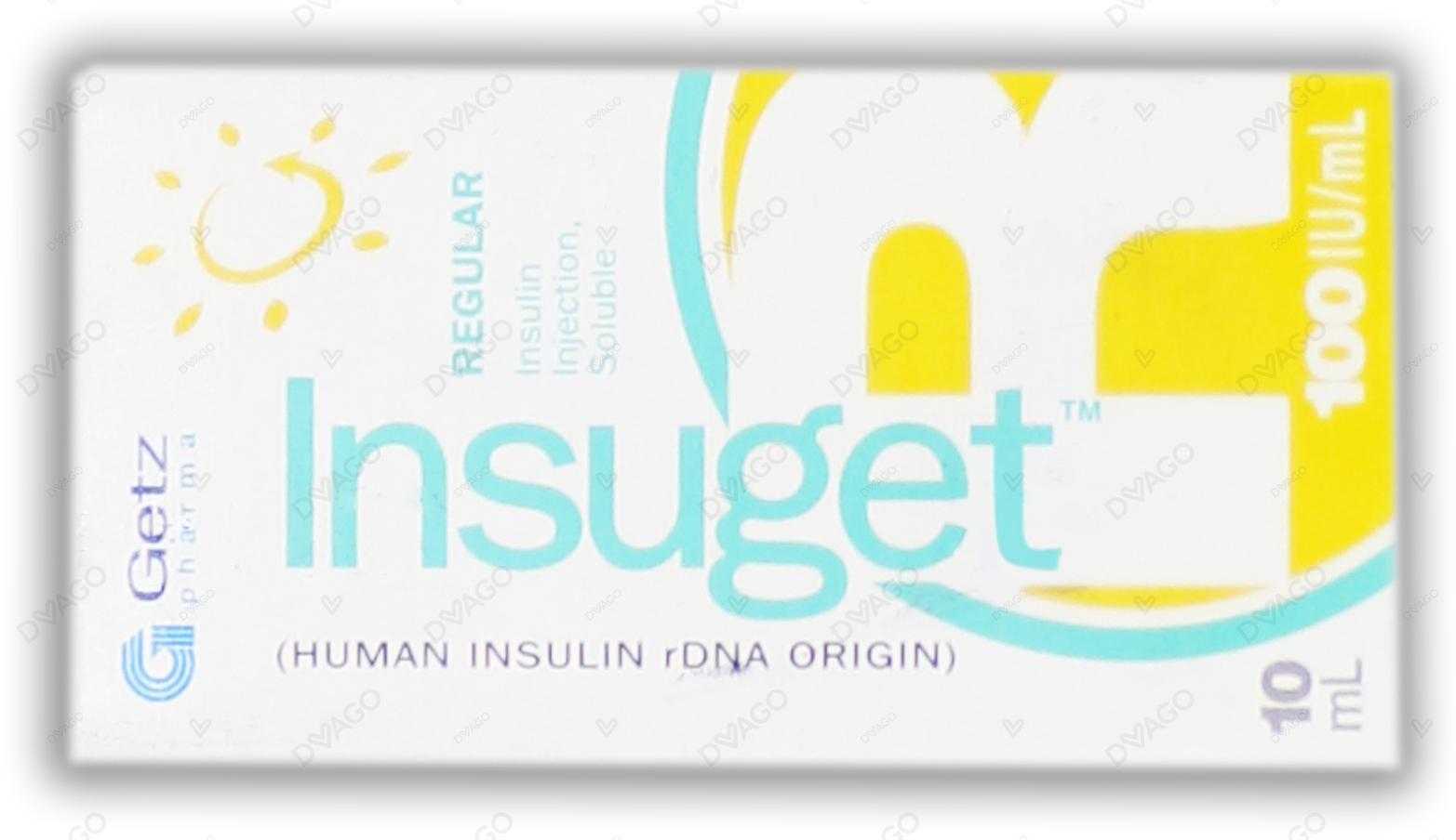 insuget regular injection 100iu/ml (1 box = 1 injection) Product Image