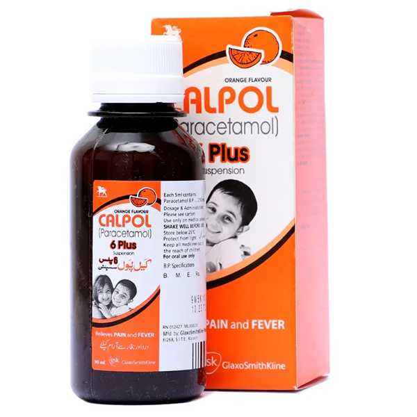 calpol 6 plus 90ml suspension 250mg/5ml Product Image