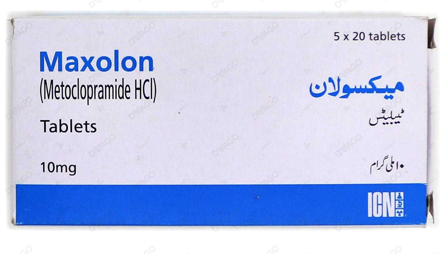 maxolon tablets 10mg (1 strip = 20 tablets) Product Image