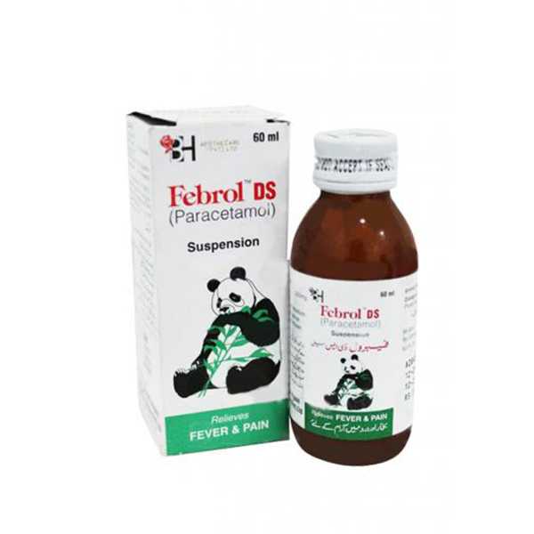 febrol ds 60ml suspension 250mg/5ml Product Image