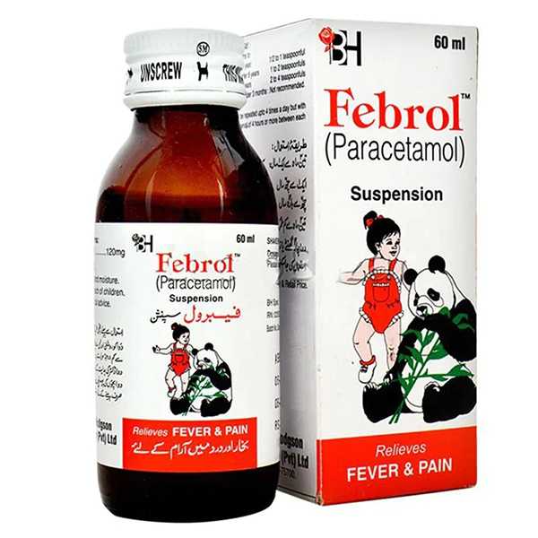 febrol 60ml suspension 120mg/5ml Product Image