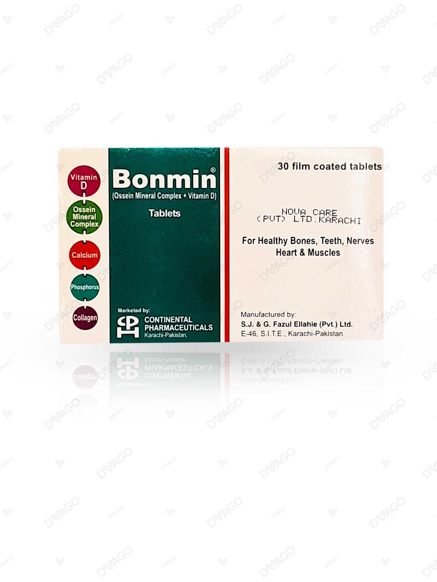 bonmin tablets 830mg (1 strip = 10 tablets) Product Image