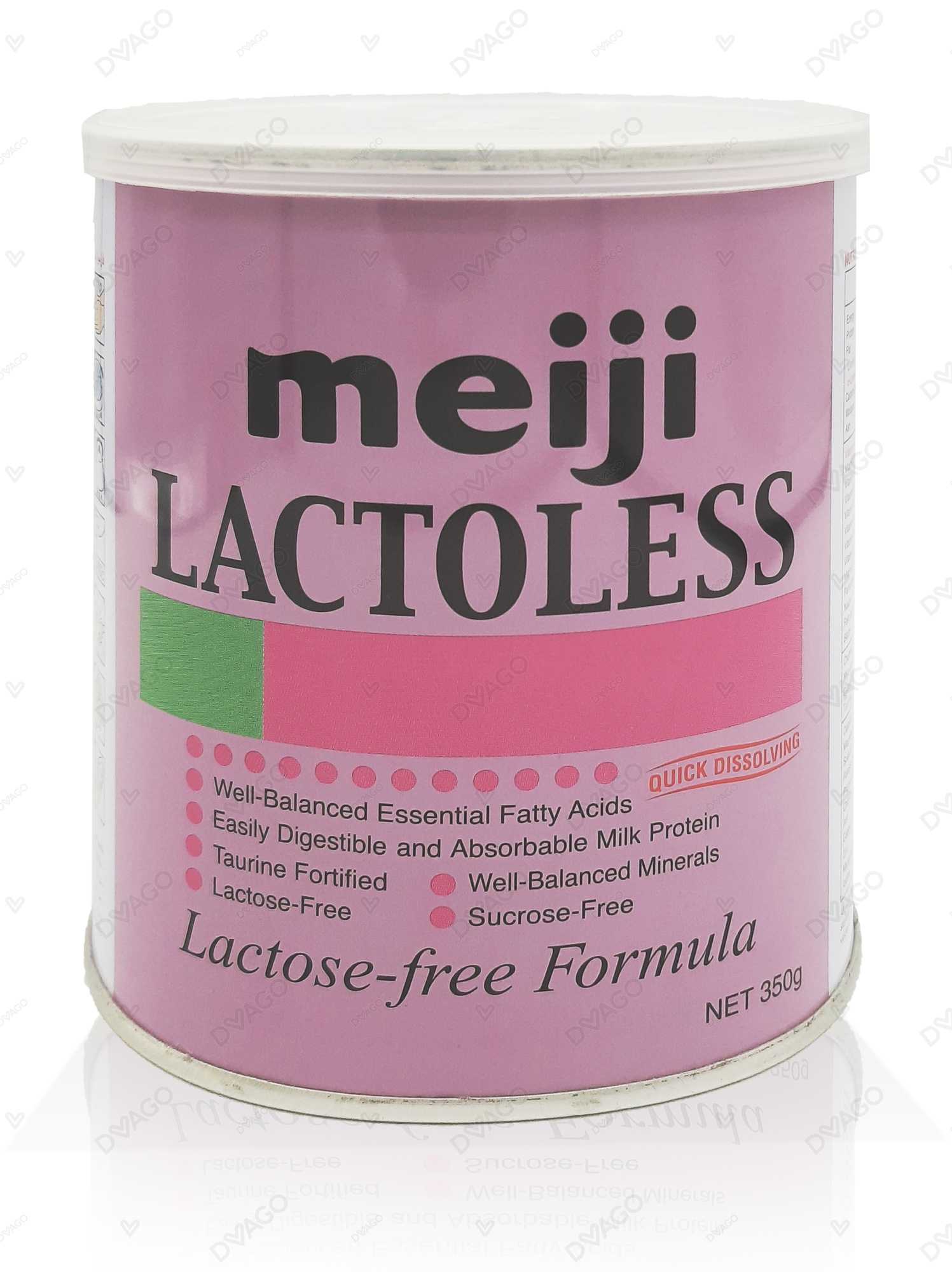 meiji lactoless lactose free formula milk powder 350g Product Image