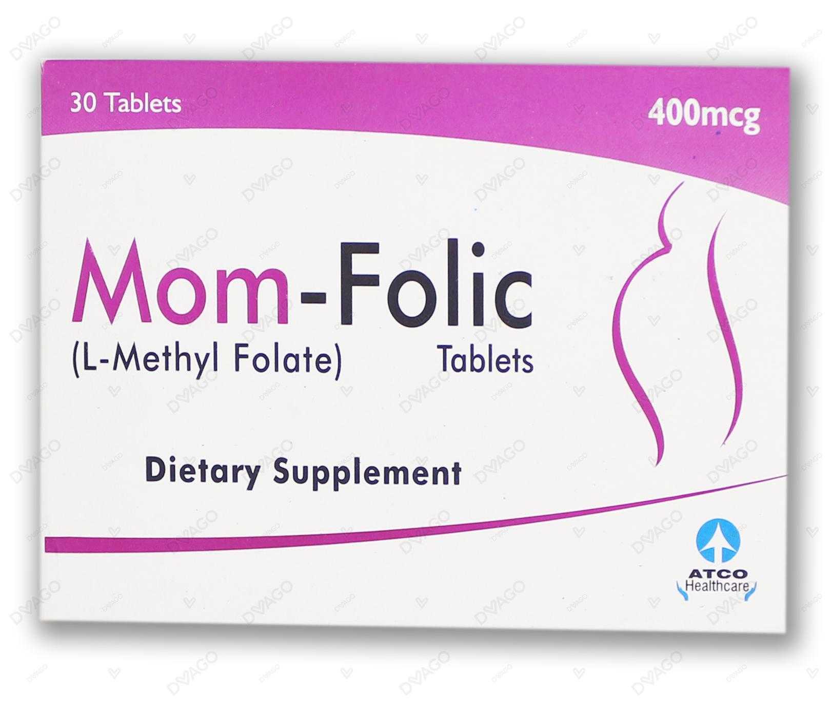 mom folic tablets 400mcg  (1 strip = 15 tablets) Product Image