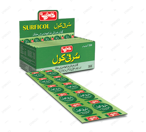 qarshi surficol tablets (1 strip = 10 tablets) Product Image