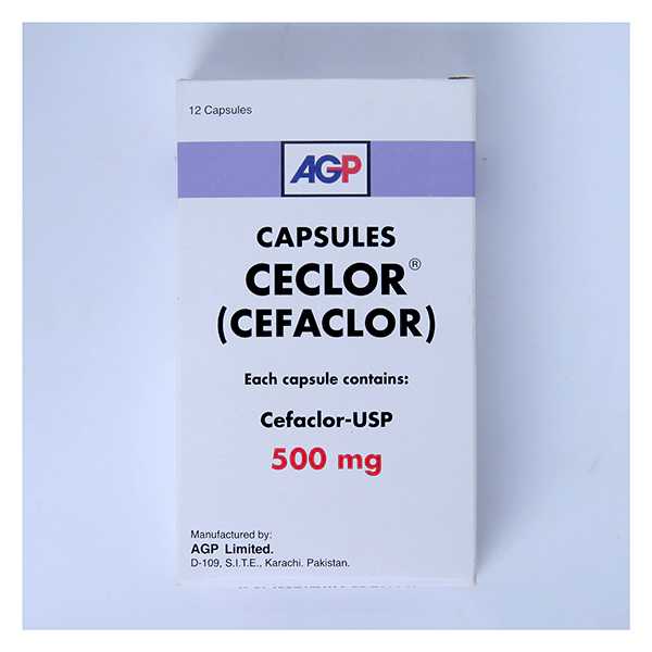 ceclor capsules 500mg (1 box = 1 strip)(1 strip = 12 capsules) Product Image