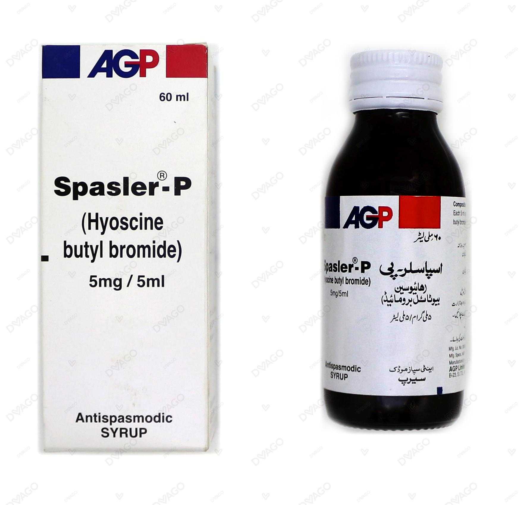 spasler-p 60ml syrup 5mg/5ml Product Image