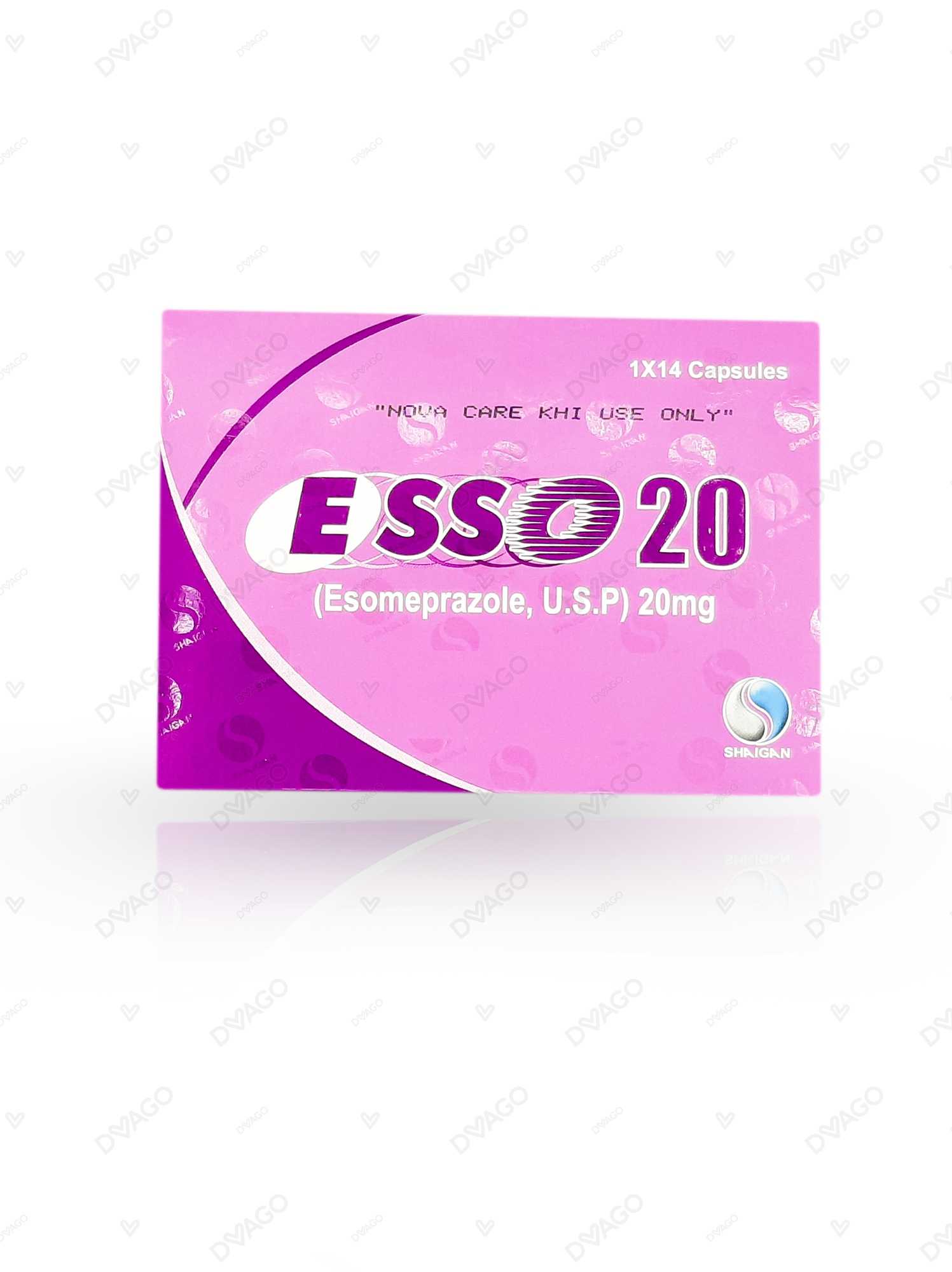 esso capsules 20mg (1 box = 2 strips) (1 strip = 7 capsules) Product Image