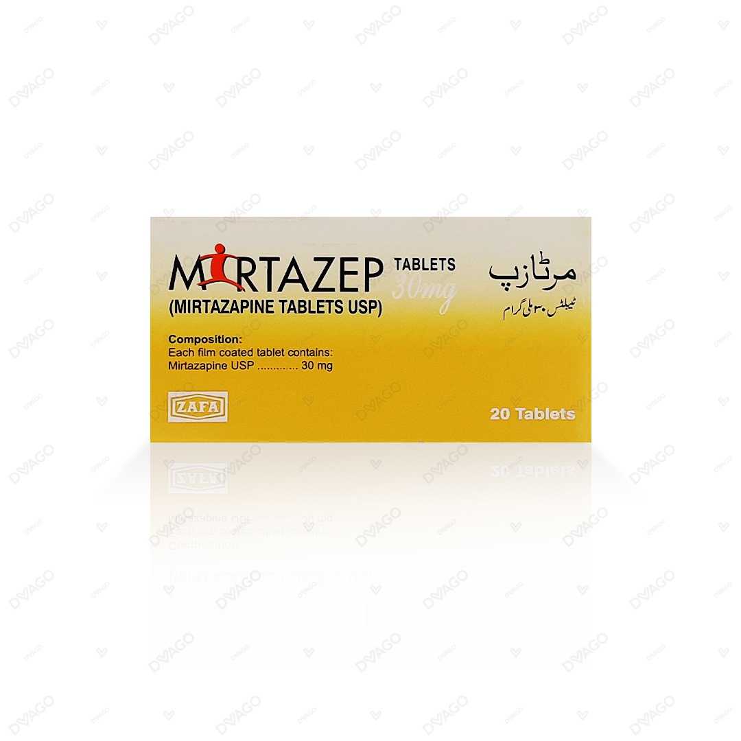 mirtazep tablets 30mg (1 strip = 10 tablets) Product Image