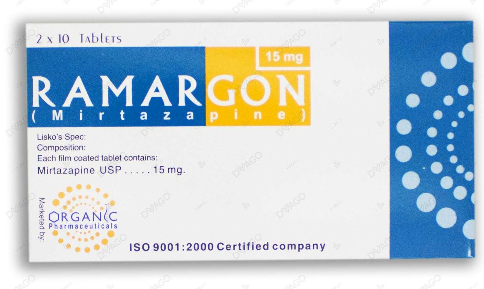 ramargon tablets 15mg (1 box = 2 strips) (1 strip = 10 tablets) Product Image