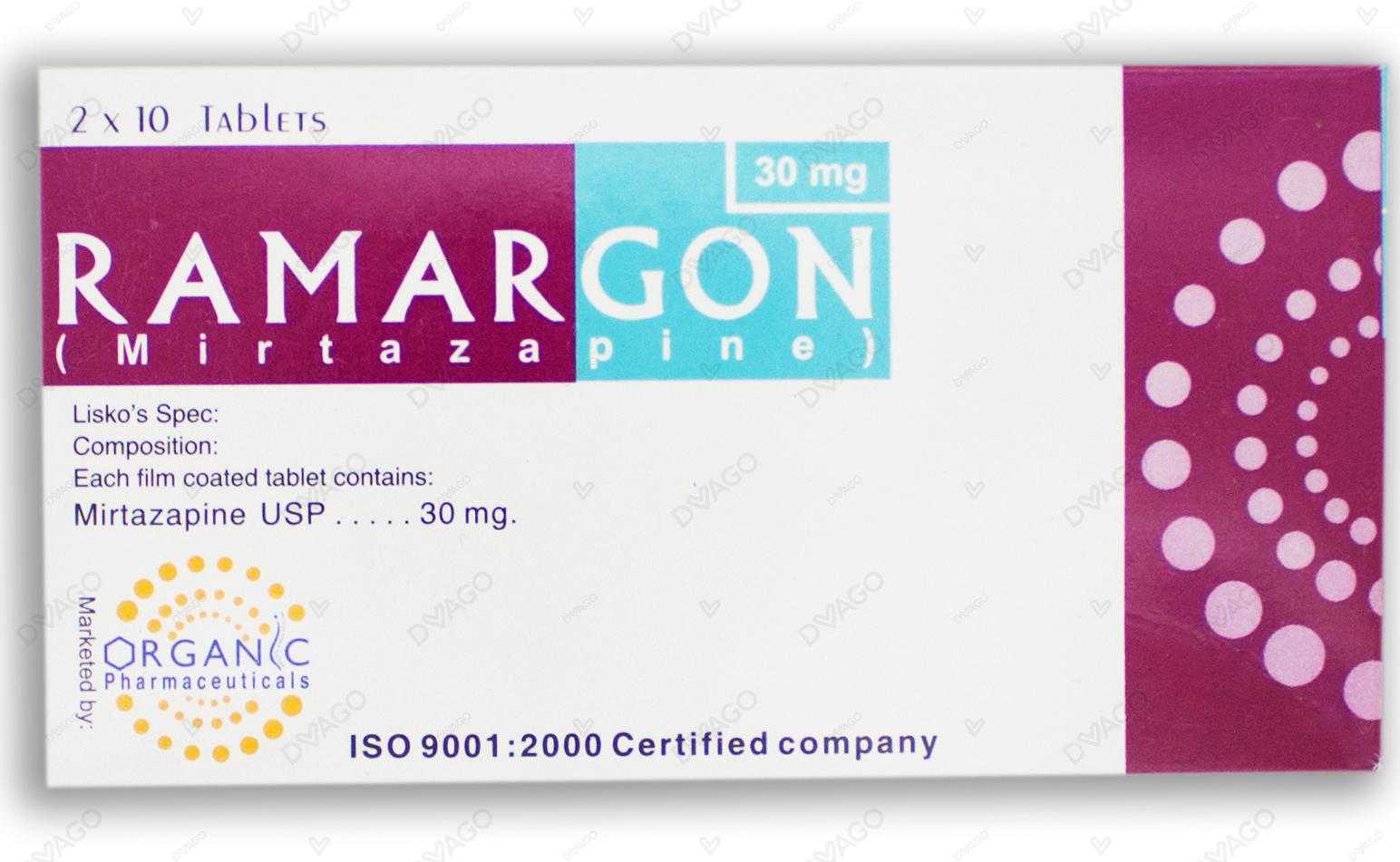 ramargon tablets 30mg (1 box = 2 strips) (1 strip = 10 tablets) Product Image