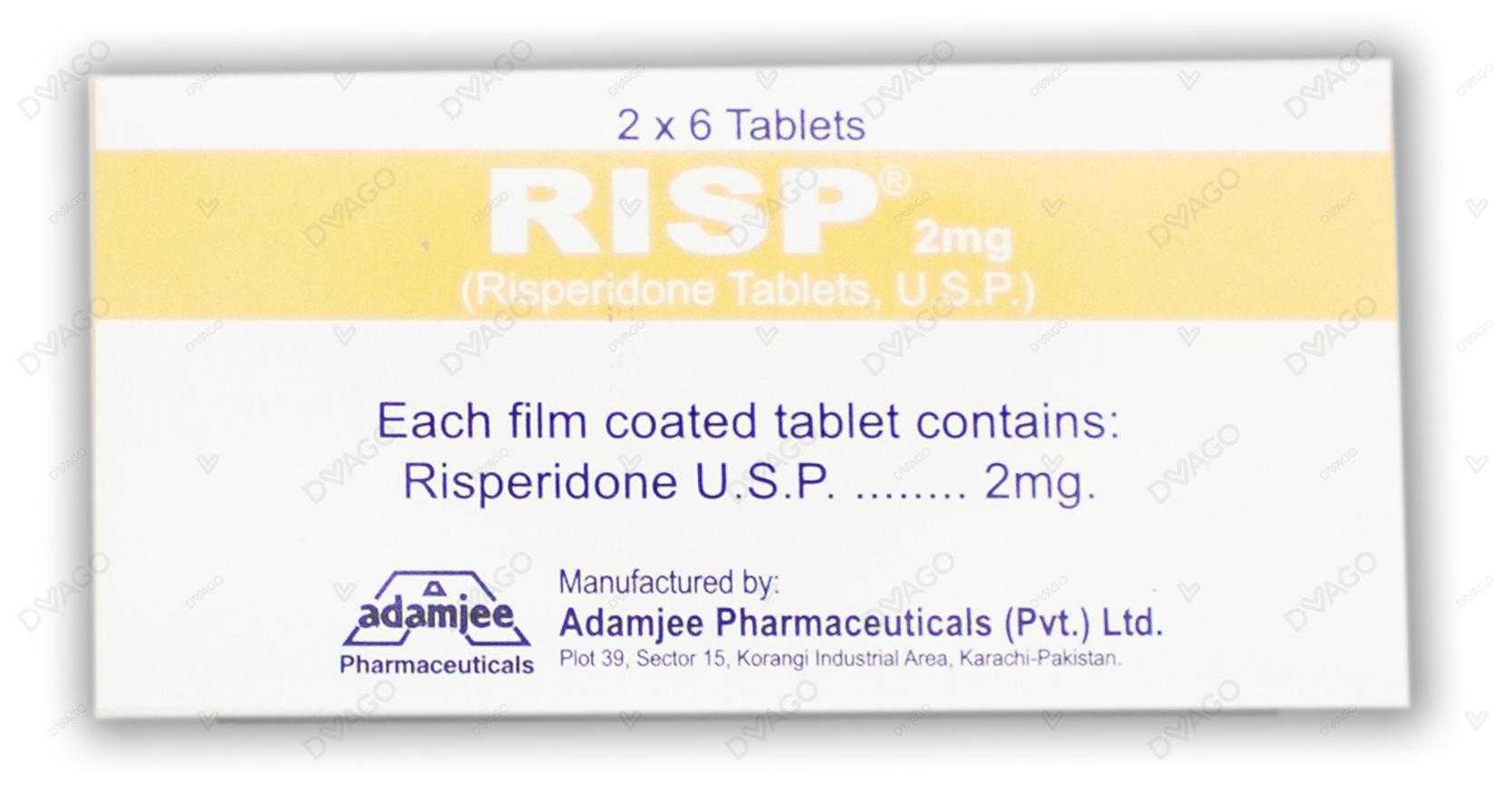 risp tablets 2mg (1 box = 2 strips) (1 strip = 6 tablets) Product Image
