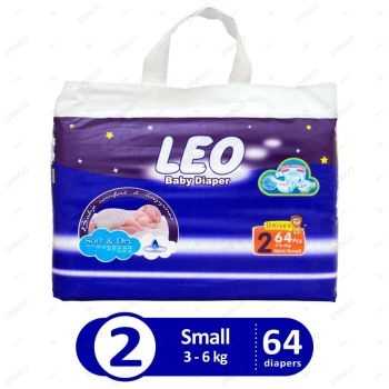 leo baby diapers jumbo pack small size 2 64pcs Product Image