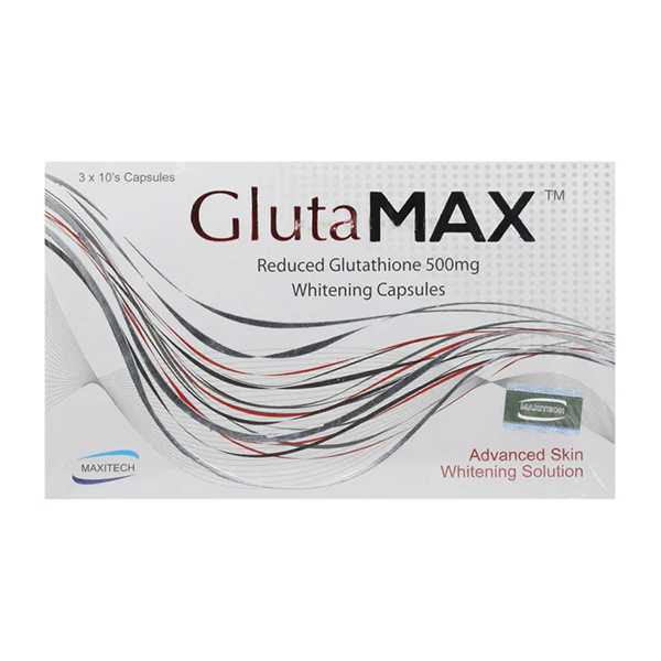 glutamax capsules 500mg (1 box = 3 strips) (1 strip = 10 capsules) Product Image