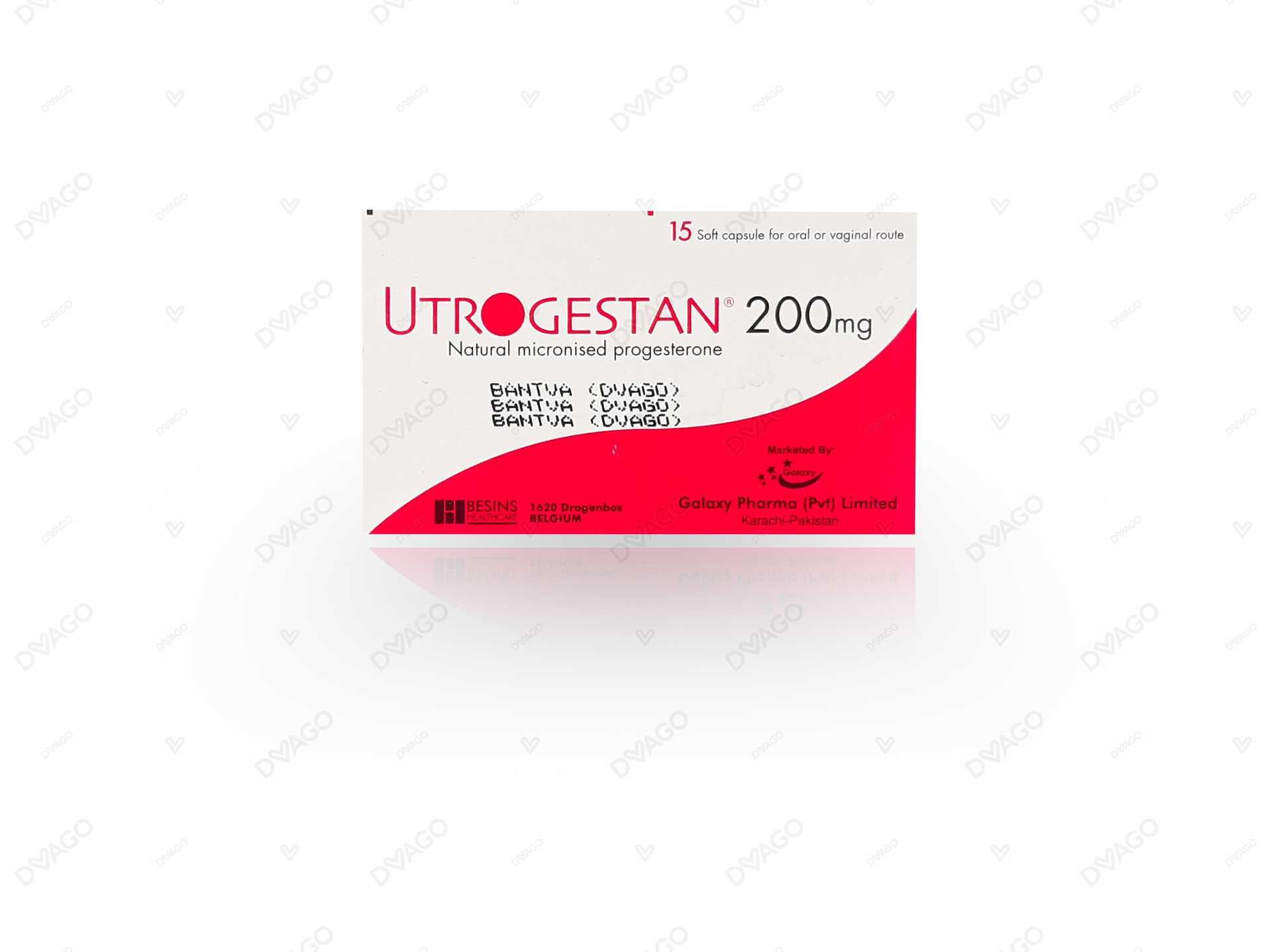 utrogestan softgel capsules 200mg (1 box = 1 strip)(1 strip = 15 capsules) Product Image