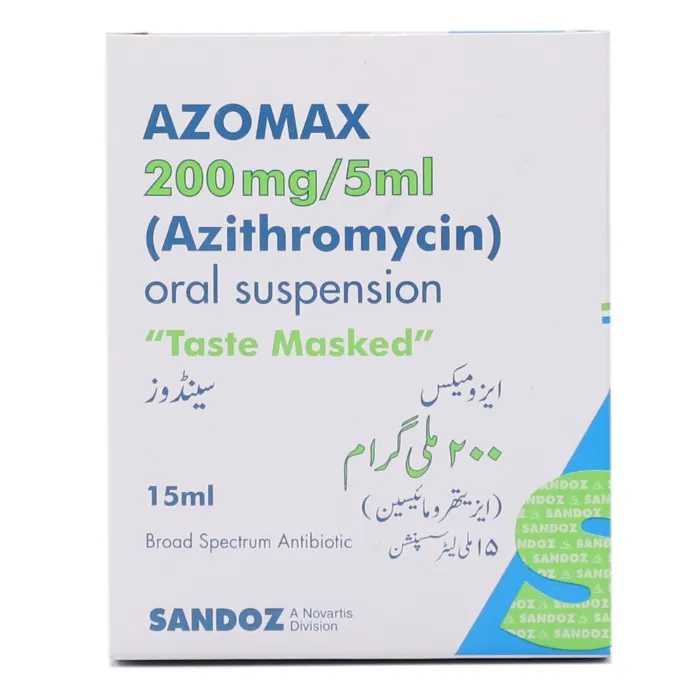 azomax 15ml suspension 200mg/5ml Product Image