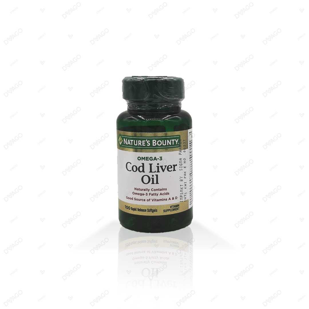 natures bounty omega-3 cod liver oil softgels Product Image