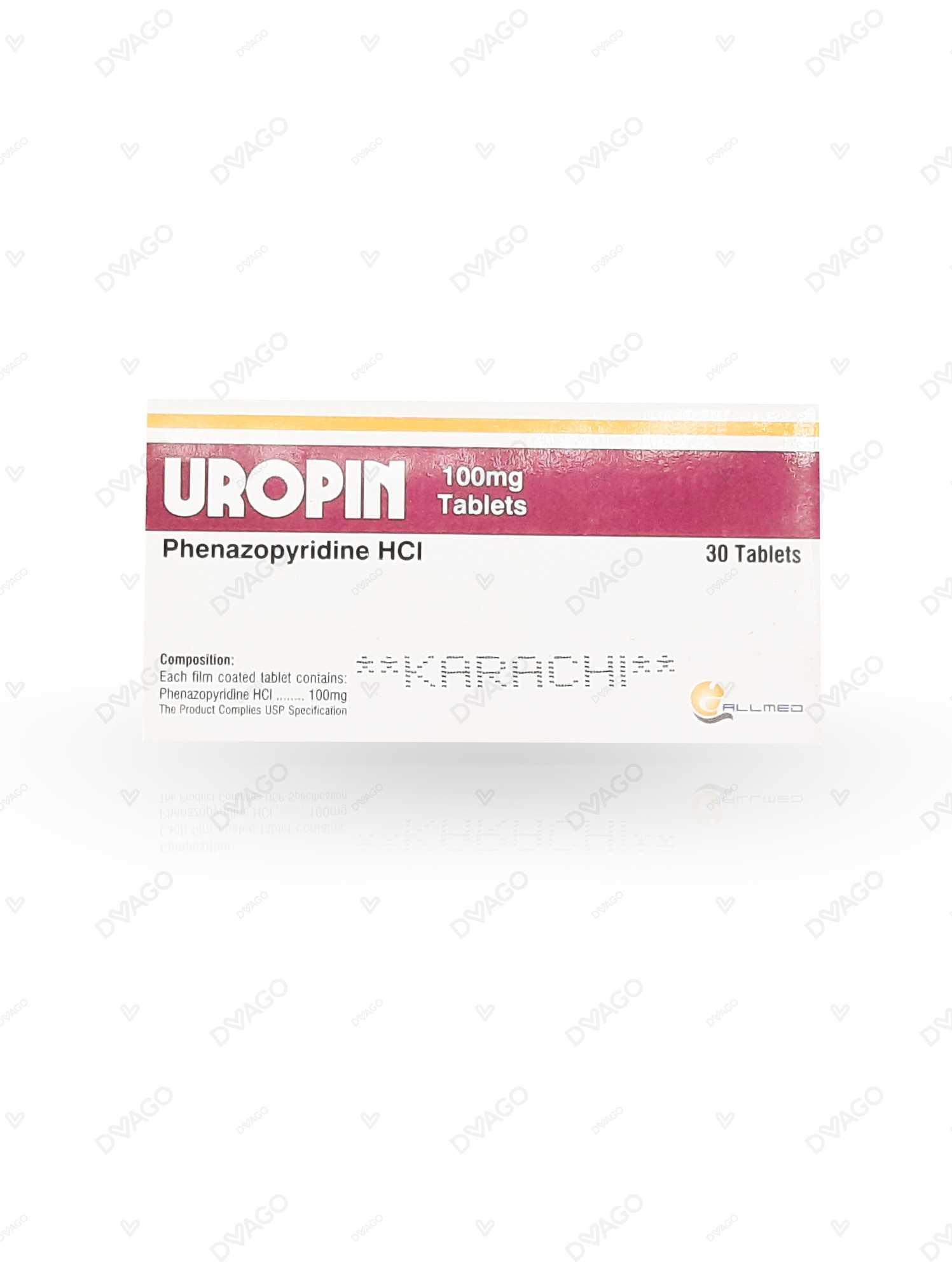uropin tablets 100mg (1 strip = 10 tablets) Product Image