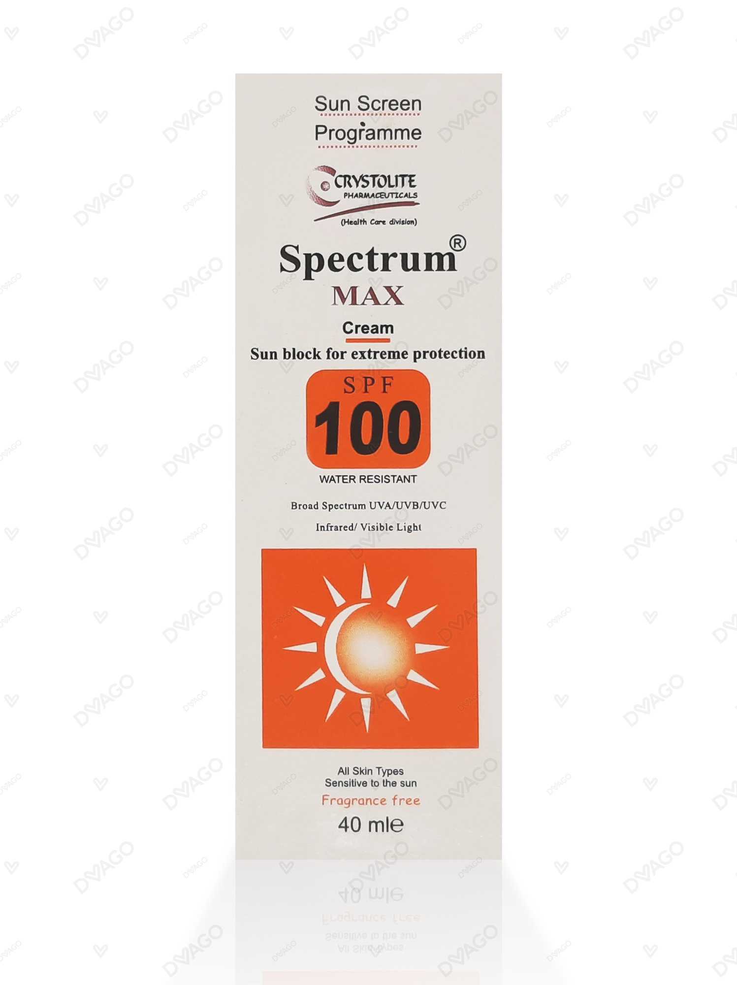 spectrum max cream spf 100 40g Product Image
