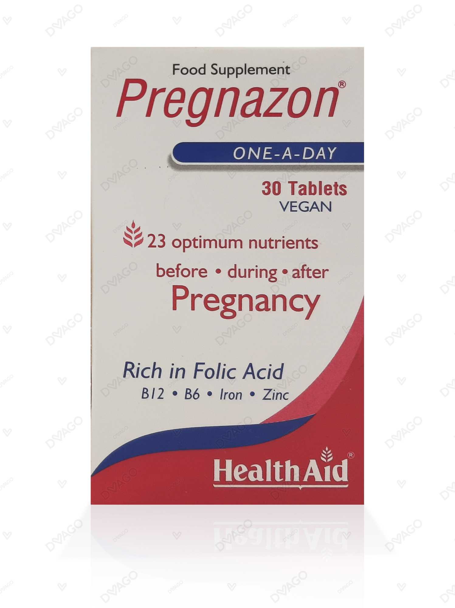 healthaid pregnazon tablets  (1 box = 30 tablets) Product Image