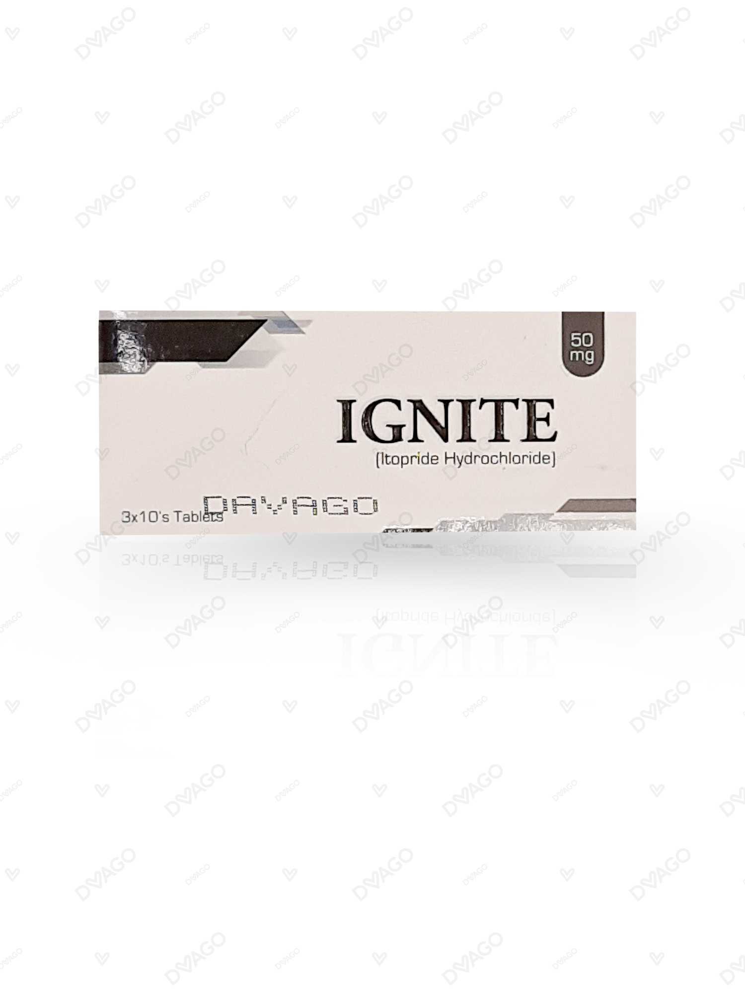ignite tablets 50mg (1 strip = 10 tablets) Product Image