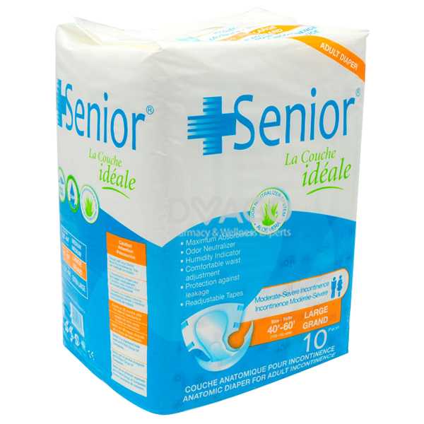 senior adult diapers size large 10pcs Product Image