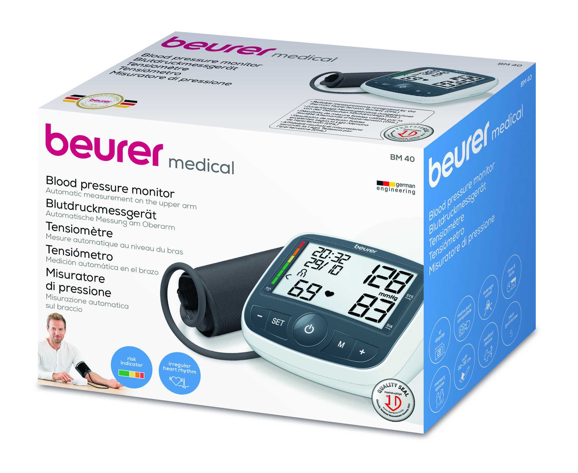 beurer upper arm blood pressure monitor bm 40 Product Image