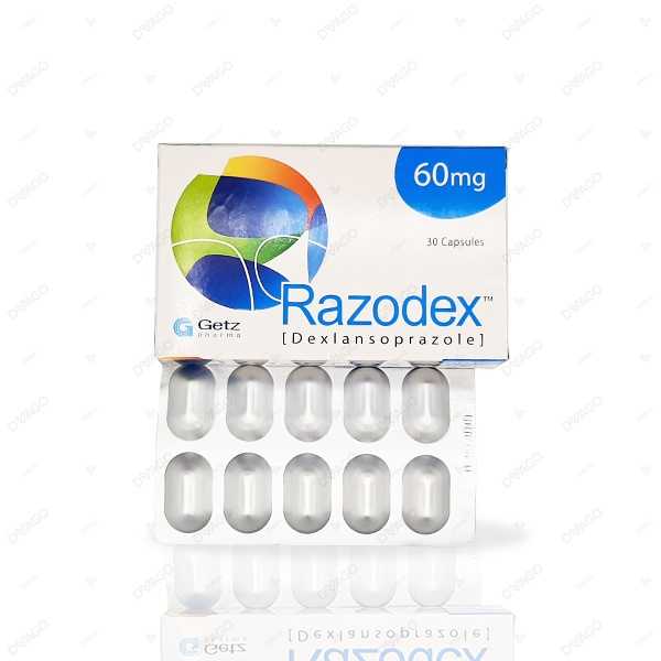 razodex capsules 60mg (1 box = 3 strips) (1 strip = 10 capsules) Product Image