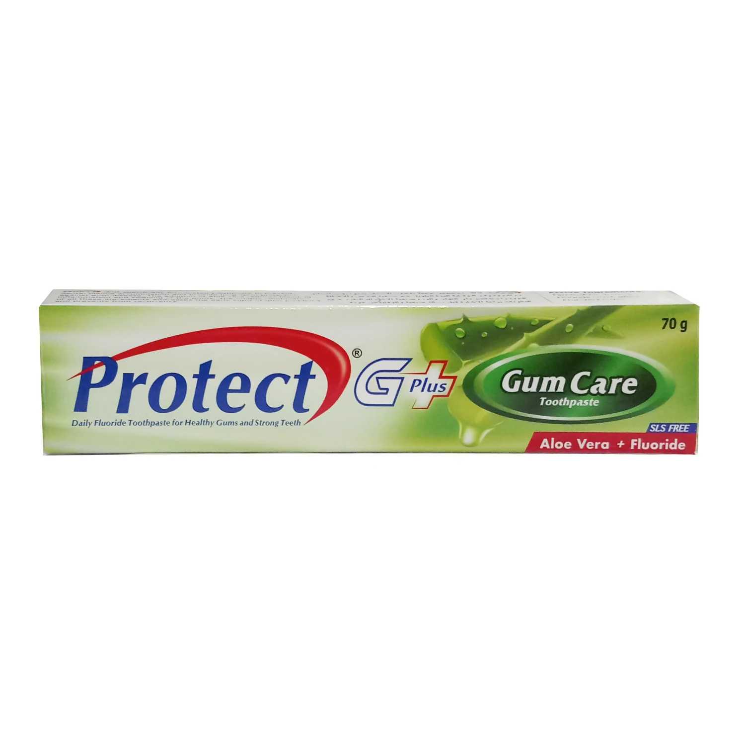 protect g plus gum care aloe vera + fluoride toothpaste 70g Product Image