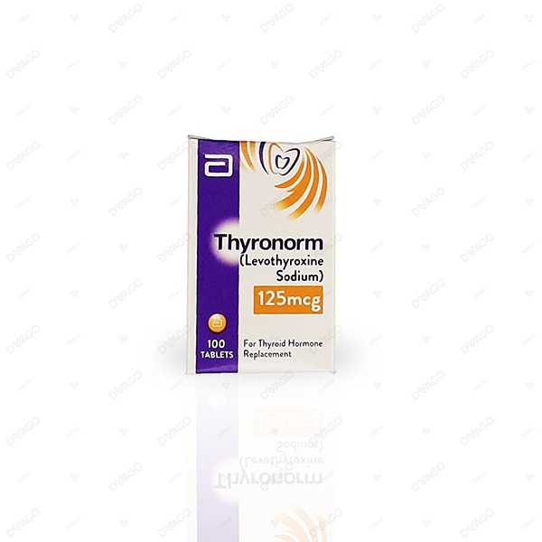 thyronorm tablets 125mcg (1 bottle = 100 tablets) Product Image