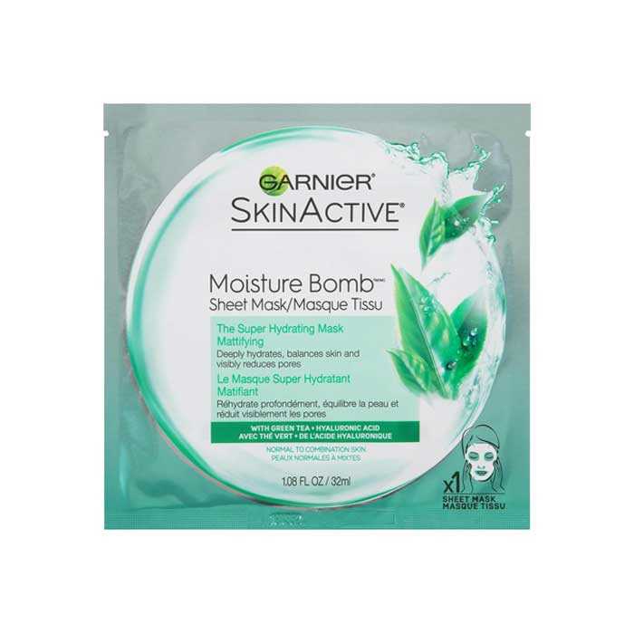 garnier skin active hydra bomb green tea tissue face mask Product Image