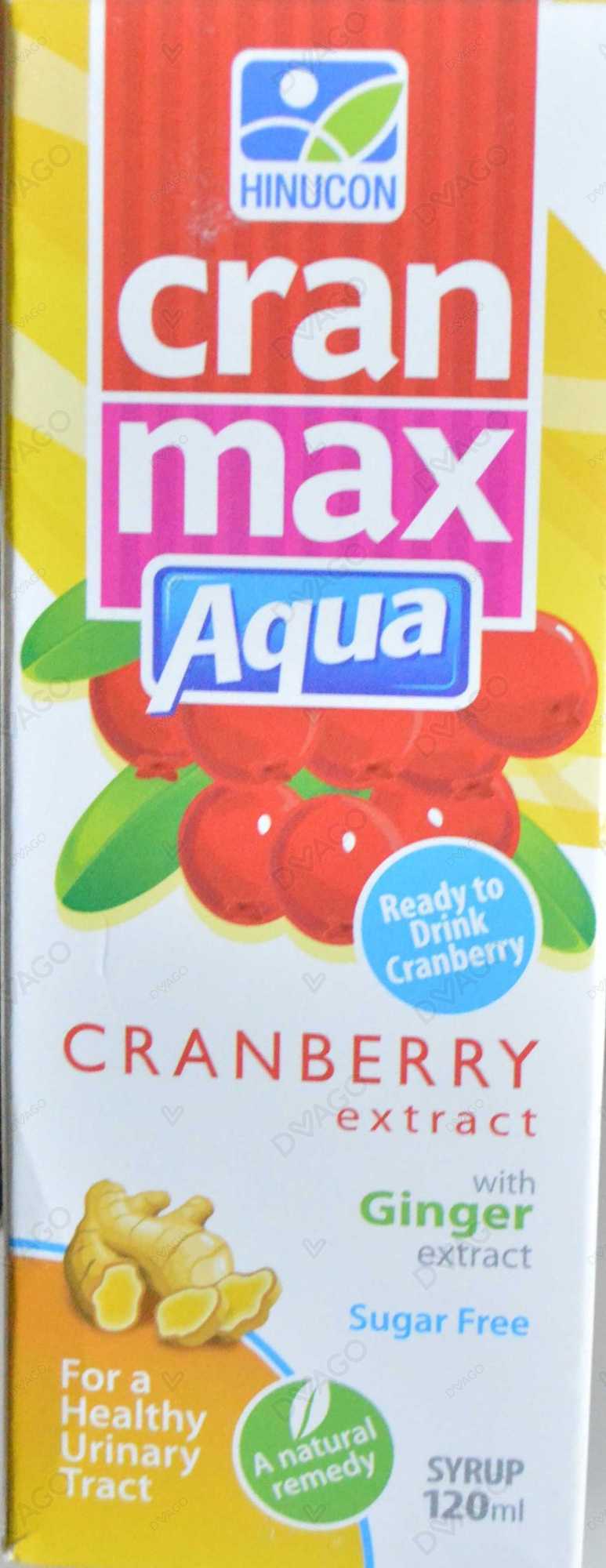 cran max aqua syrup 120ml Product Image