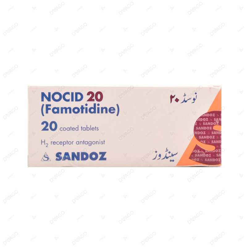nocid tablets 20mg (1 box = 2 strips) (1 strip = 10 tablets) Product Image