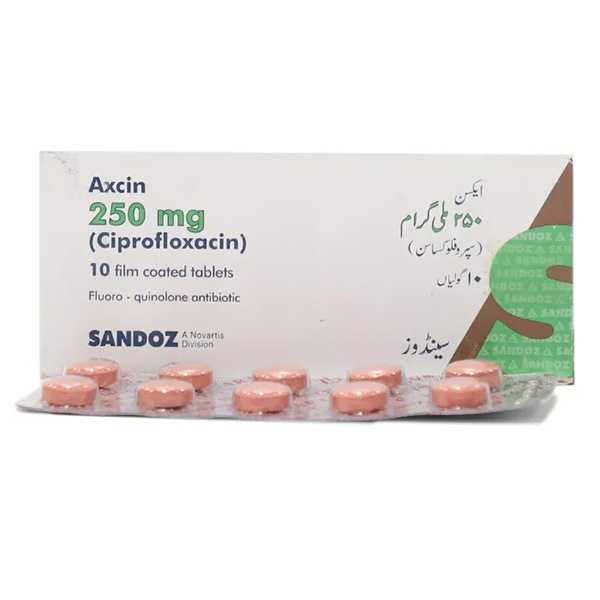 axcin tablets 250mg (1 box = 1 strip)(1 strip = 10 tablets) Product Image