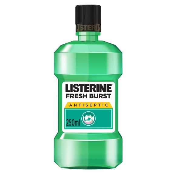 listerine fresh burst antiseptic mouthwash 250ml Product Image